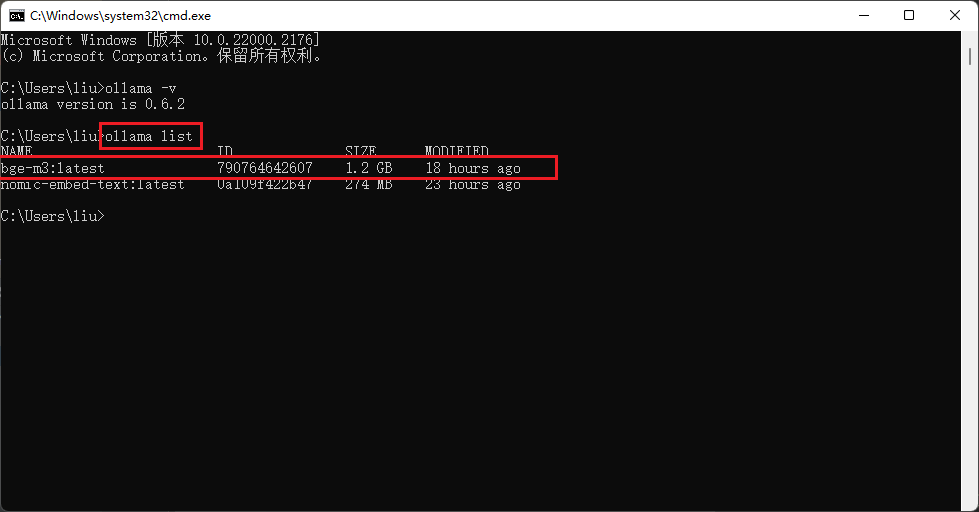 ollama拉取Embedder1